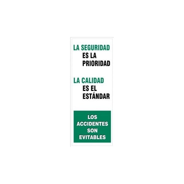 Accuform BILINGUAL SAFETY BANNER SAFETY IS SHMBR633 SHMBR633 - main